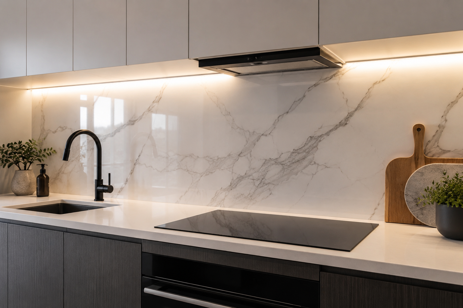 Kitchen splashback project by Top 10 Tiling